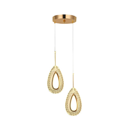 [Open-Box] Circle Water Drop Minimalist Three Step Dimming LED Modern Pendant Lights
