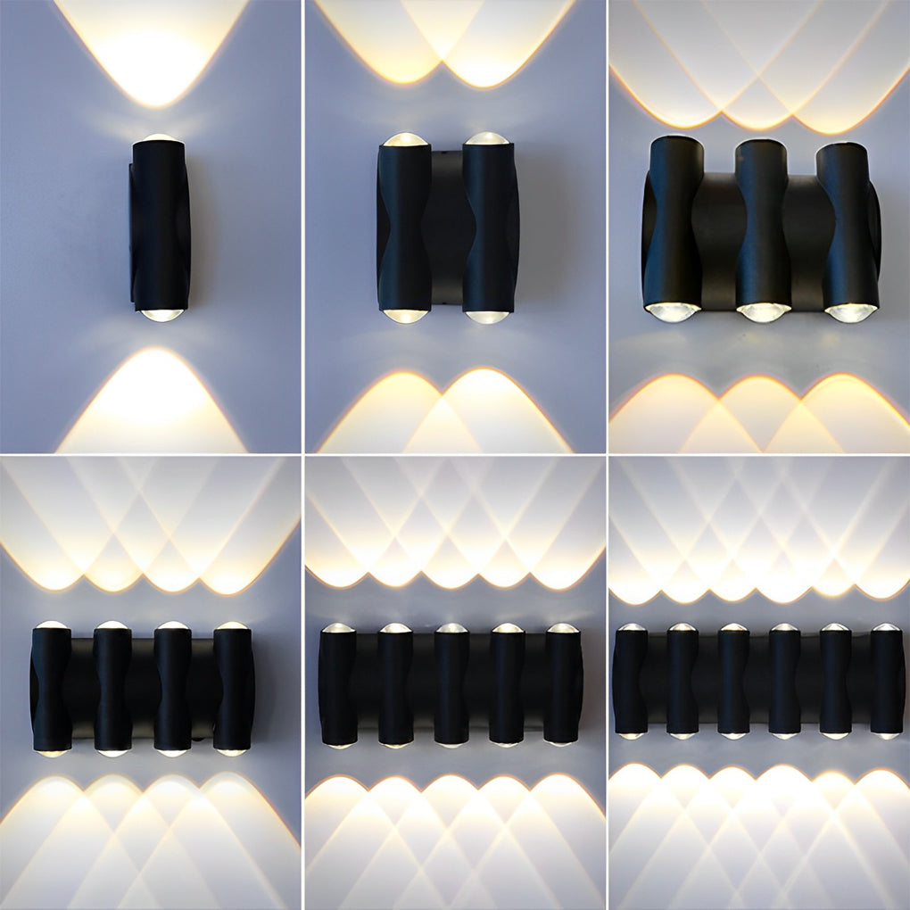 [Open-Box] Up and Down Light LED Waterproof Black Modern Wall Washer Light Wall Lamp