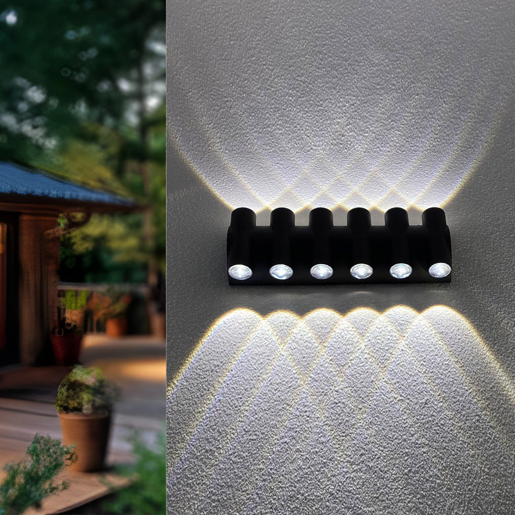 [Open-Box] Up and Down Light LED Waterproof Black Modern Wall Washer Light Wall Lamp