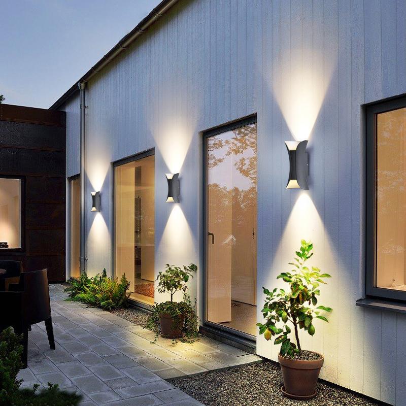[Open-Box]Up Down Lighting Wall Lights Modern Curved LED Waterproof Light