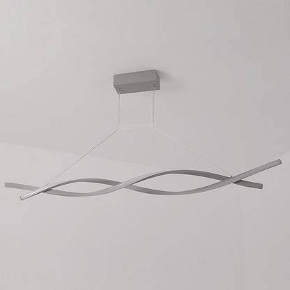 [Open-Box]]Interwoven Waves LED Modern Pendant Lighting Hanging Lamp Island Lights