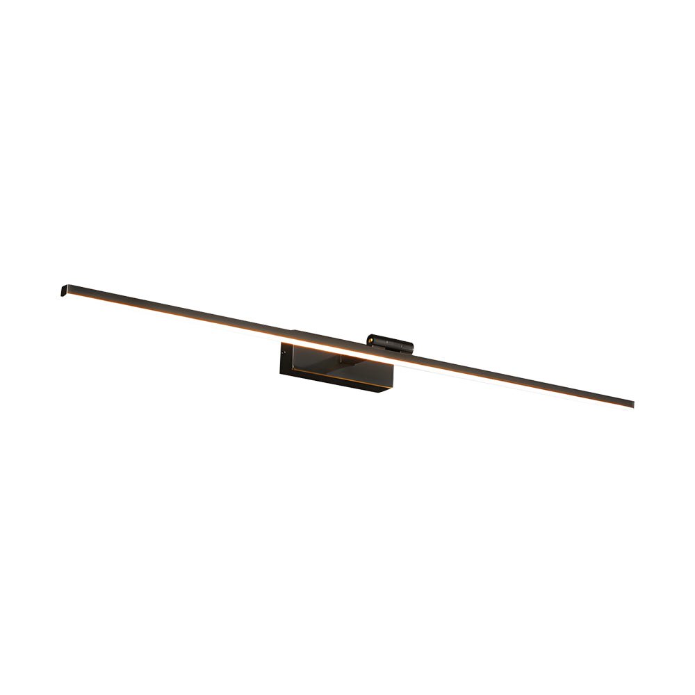 [Open-Box] Modern Copper Adjustable LED Bathroom Vanity Light with Rotatable Rod and Linear Acrylic Shade