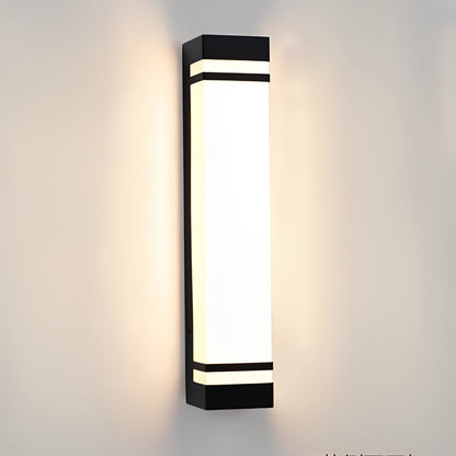 [Open-Box]Rectangle Modern Waterproof LED Black Outdoor Wall Lighting