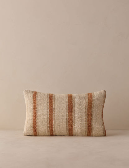Vintage Lumbar Pillow No. 331, 12" x 20"