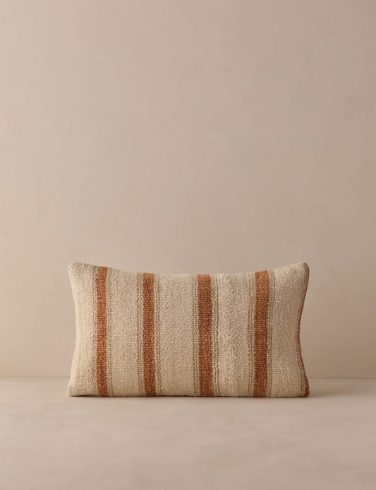 Vintage Lumbar Pillow No. 331, 12" x 20"