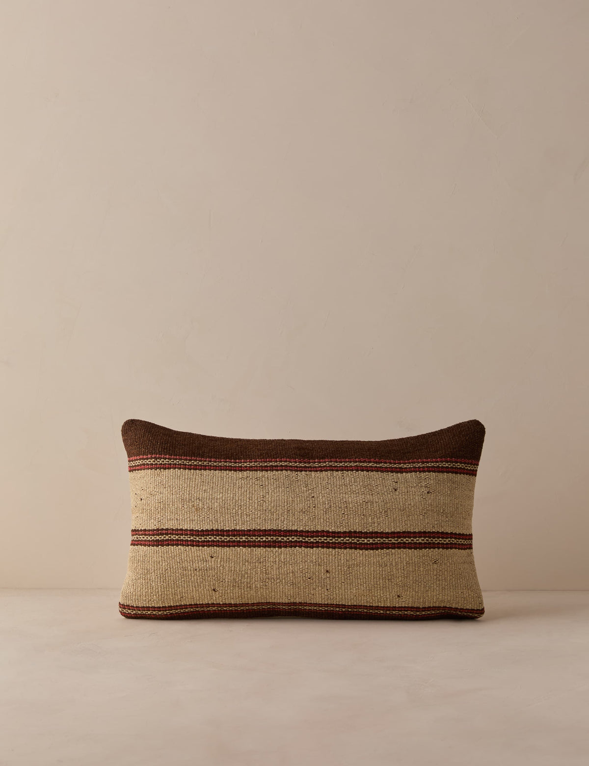 Vintage Lumbar Pillow No. 345, 12" x 20"