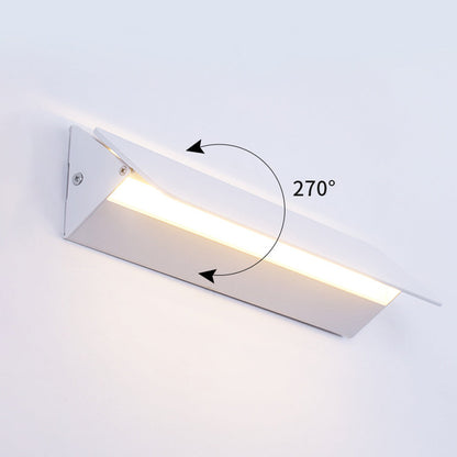 Wall Adjustable Light White Rectangular LED Metal Light
