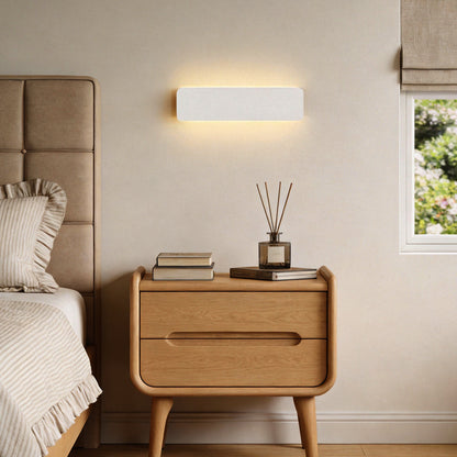 Wall Adjustable Light White Rectangular LED Metal Light