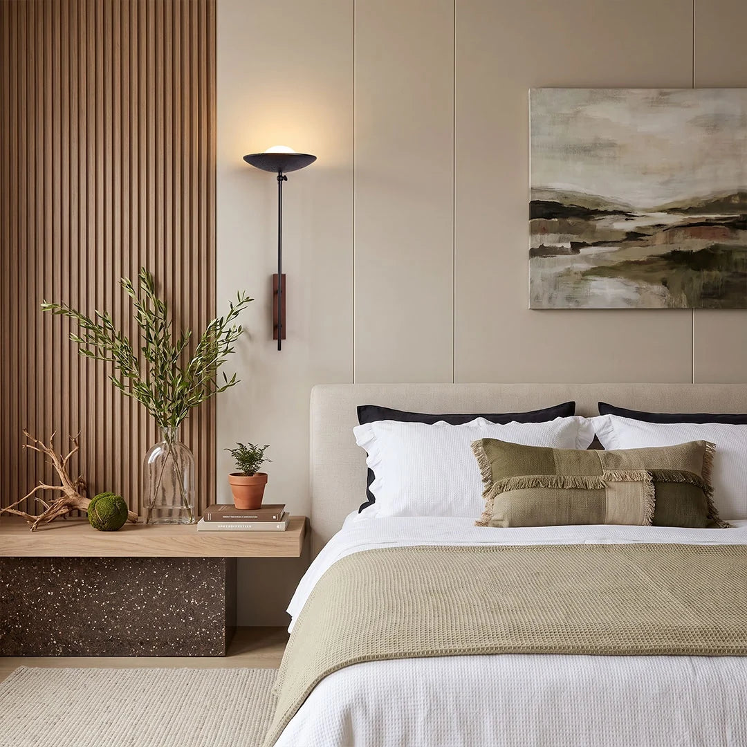Wall Adjustable Light Modern Minimalist Marble and Glass Light
