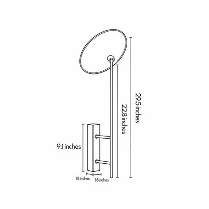 Wall Adjustable Light Modern Minimalist Marble and Glass Light