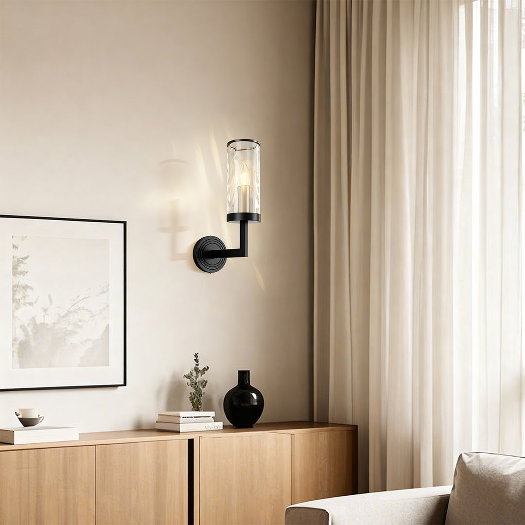 Wall Glass Light Modern Minimalist Style Copper Lamp