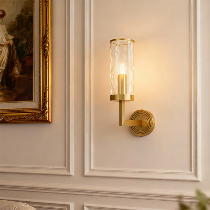 Wall Glass Light Modern Minimalist Style Copper Lamp