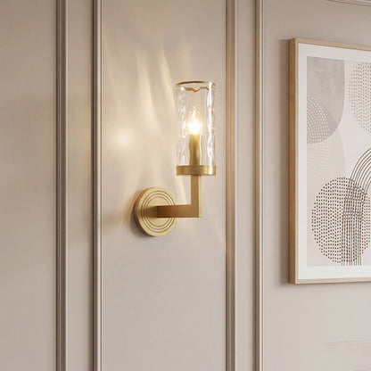 Wall Glass Light Modern Minimalist Style Copper Lamp