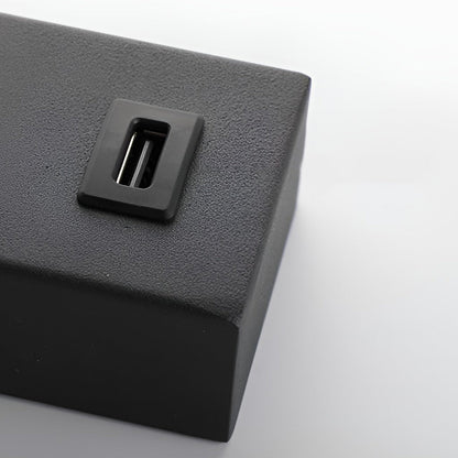 Wall Lamp with USB Charger Rectangular Adjustable Modern Light
