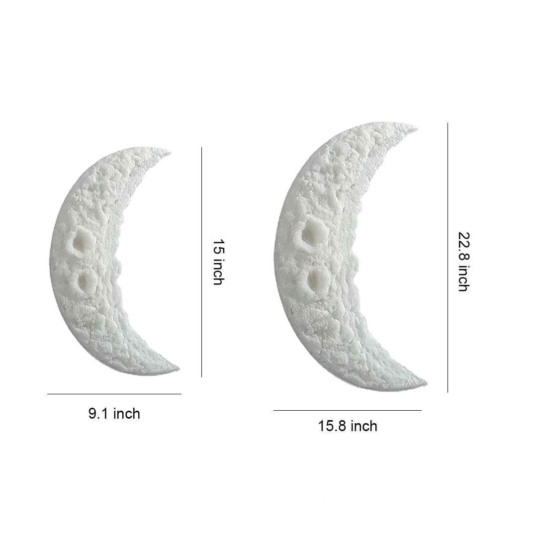 Wall Light Moon Modern Minimalist Resin Bedroom Textured Crescent Lamp