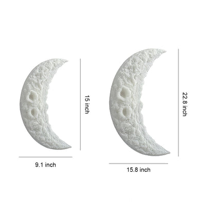 Wall Light Moon Modern Minimalist Resin Bedroom Textured Crescent Lamp
