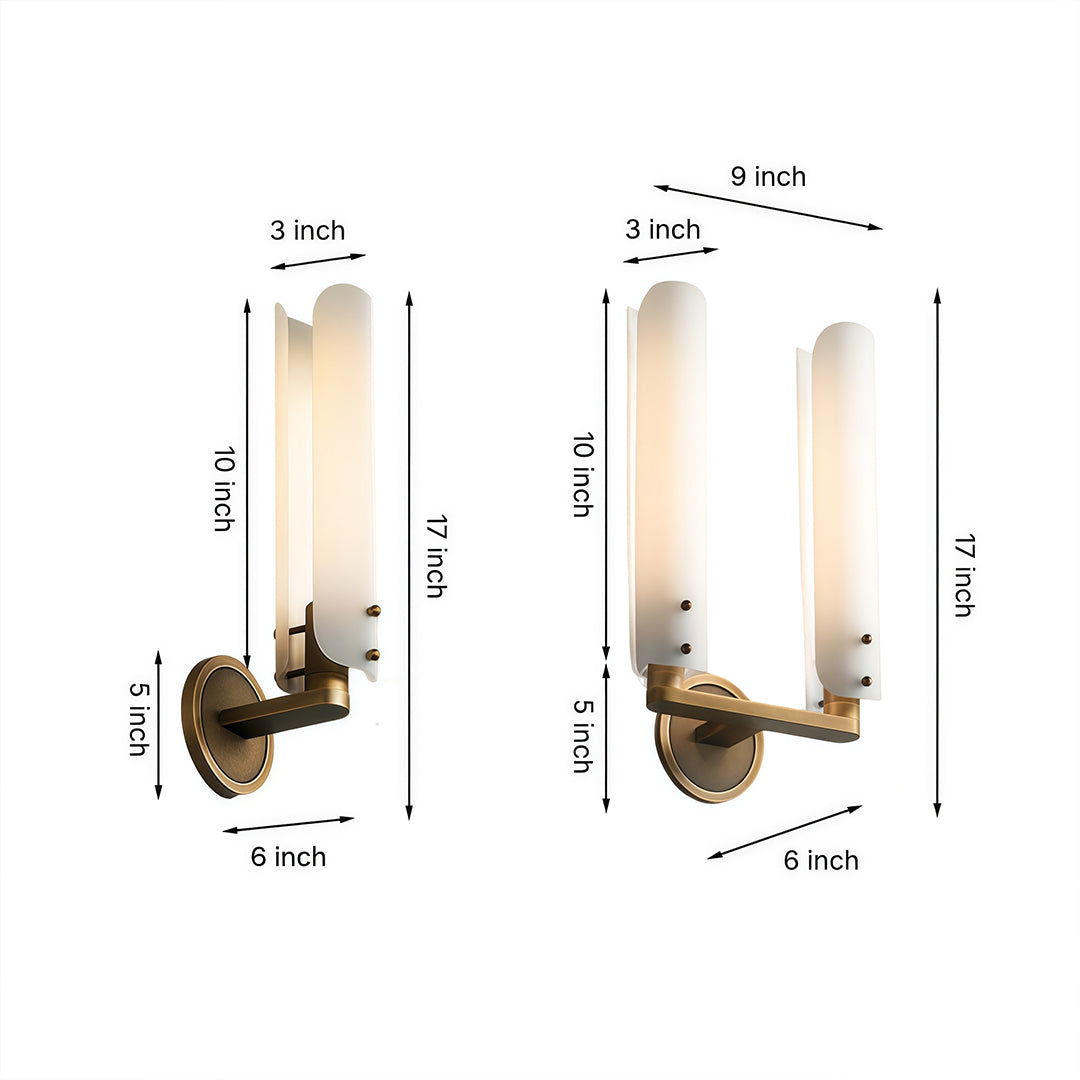 Wall Lights with Glass Shades Luxury Modern Art Deco Sconce