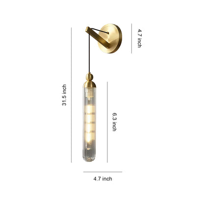 Wall Mount Pendant Light Modern Minimalist Brass Lamp