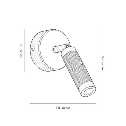 Wall Mount Reading Light Modern Up-and-Down Adjustable Lamp