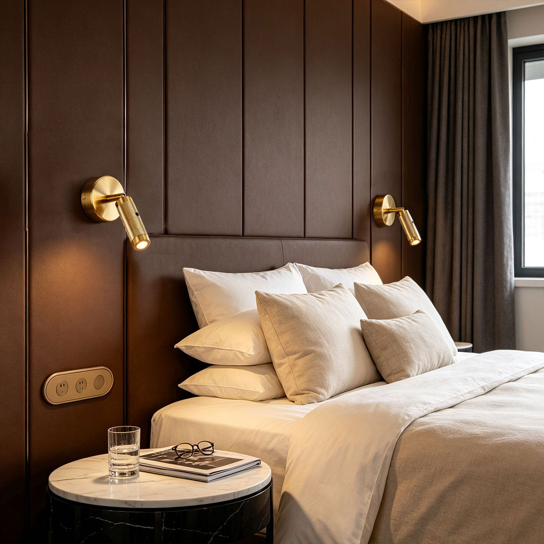Wall Mount Reading Light Modern Up-and-Down Adjustable Lamp