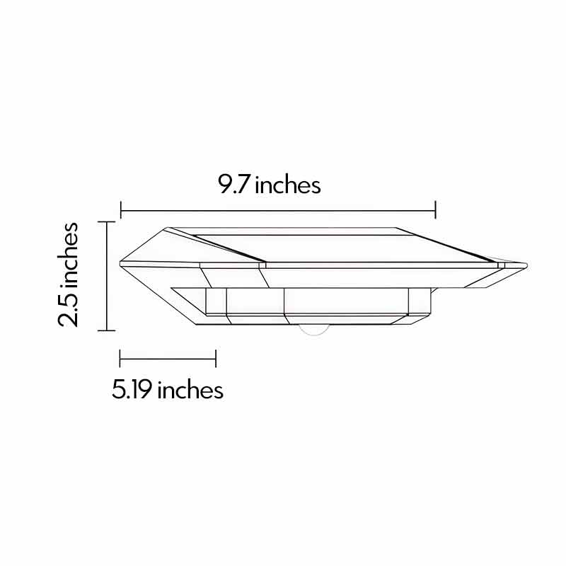 Wall Mount Solar Lights Outdoor Motion Sensor LED Waterproof Light