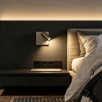 Wall Mountable Reading Light Multi-angle Adjustable Lamp