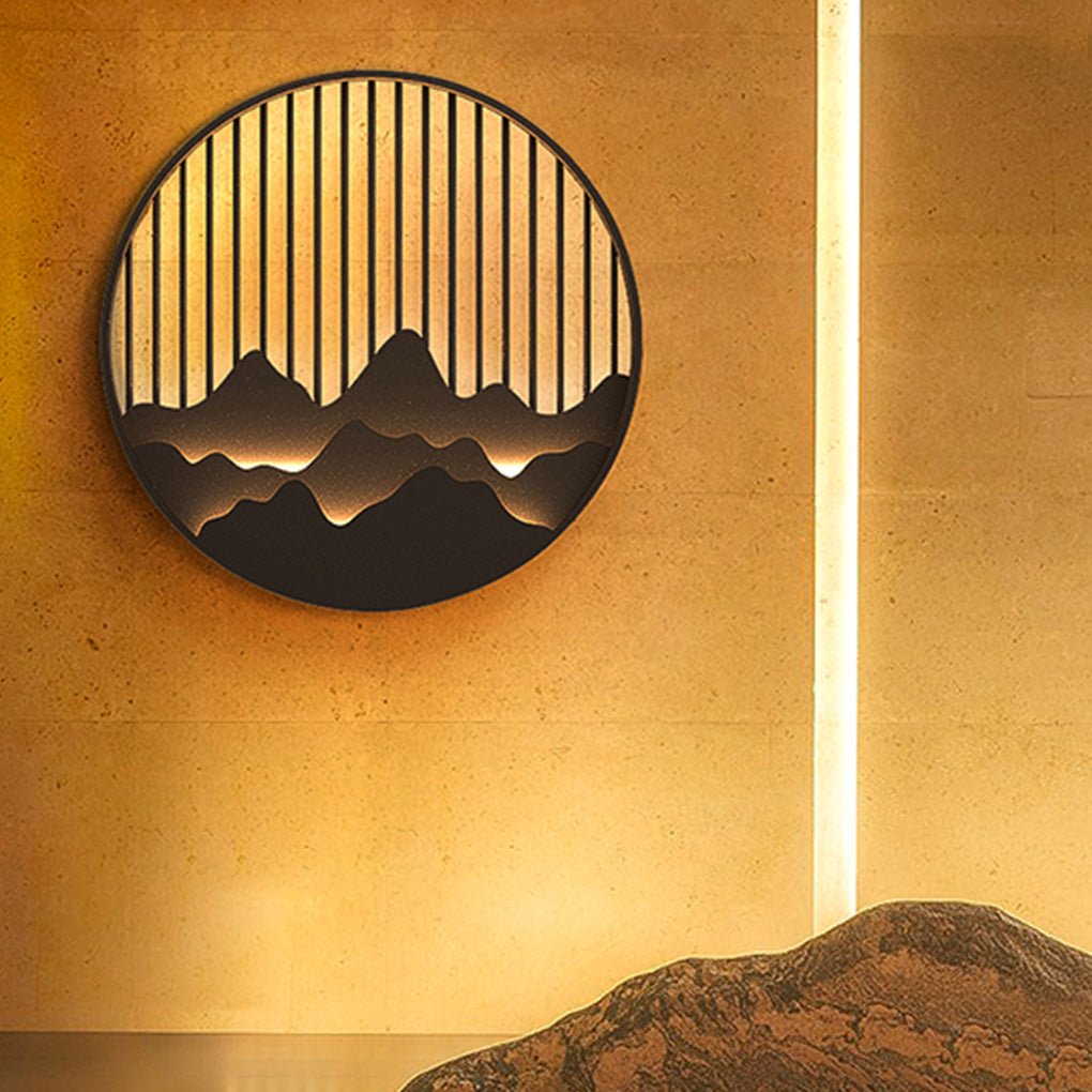 Wall Mountain Light Modern Landscape Poetry Outdoor Light