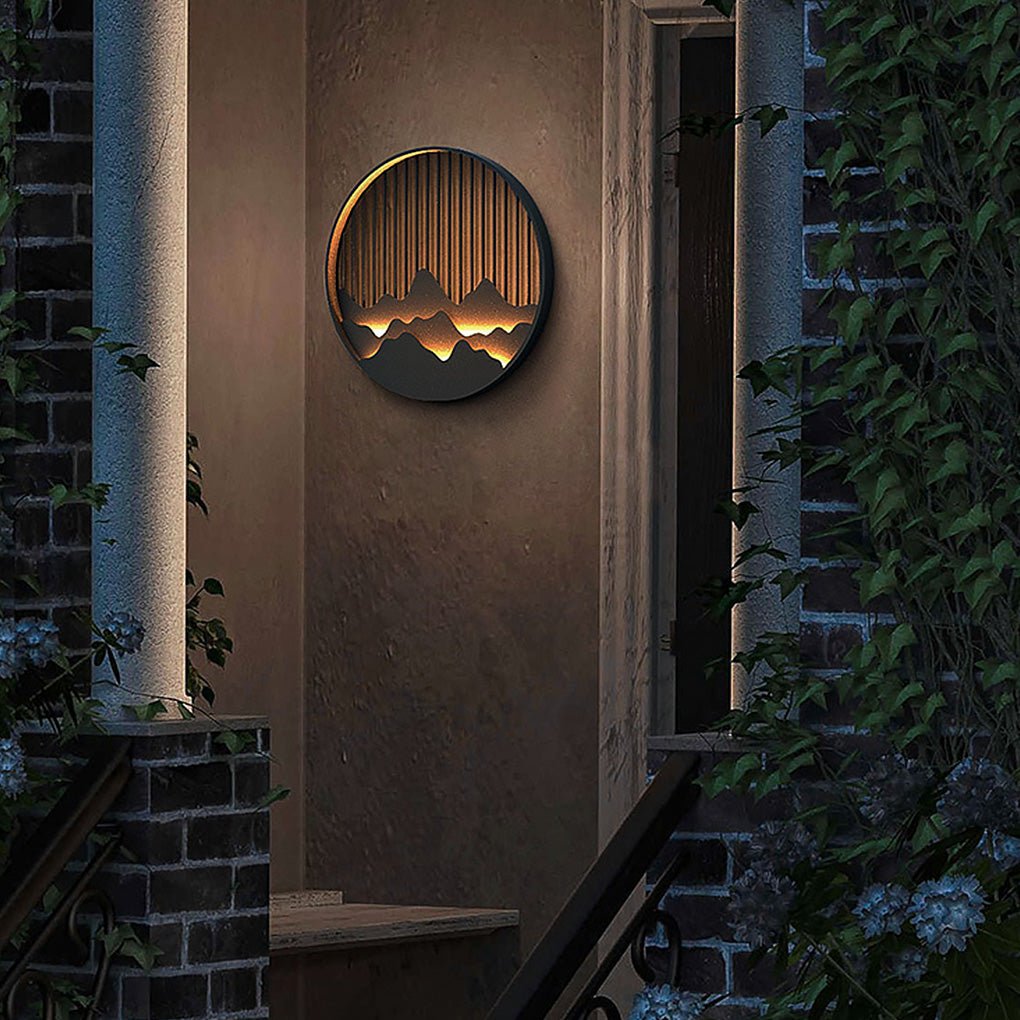 Wall Mountain Light Modern Landscape Poetry Outdoor Light