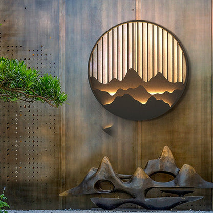 Wall Mountain Light Modern Landscape Poetry Outdoor Light