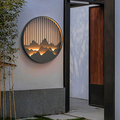 Wall Mountain Light Modern Landscape Poetry Outdoor Light