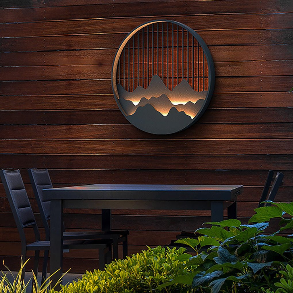 Wall Mountain Light Modern Landscape Poetry Outdoor Light