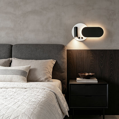 Wall Mounted Bedside Reading Light Minimalist Rotatable Lamp