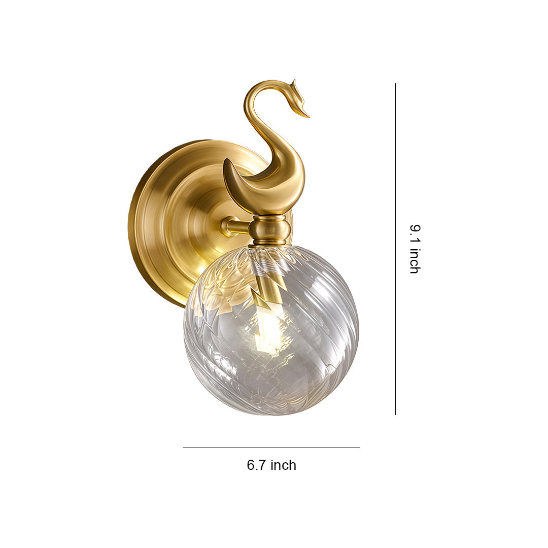 Wall Mounted LED Light Modern Brass Light Luxury Lamp