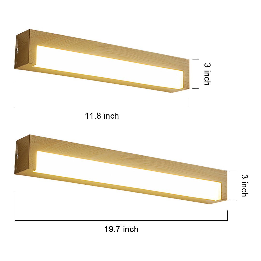 Wall Mounted LED Lights Vintage Wood Grain Wall Lamp
