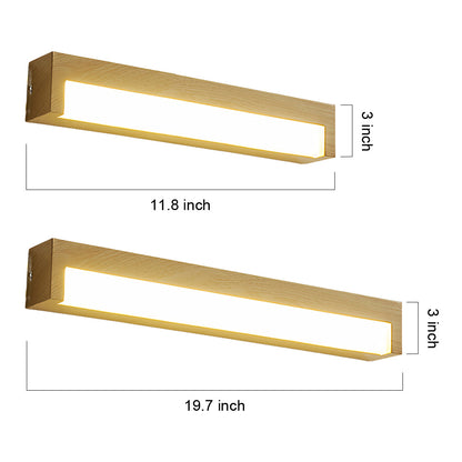 Wall Mounted LED Lights Vintage Wood Grain Wall Lamp
