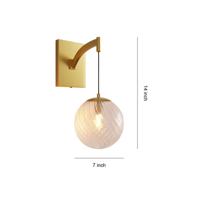 Wall Mounted Pendant Light Modern Minimalist Glass Ball Lamp