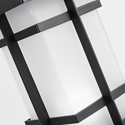 Wall Pillar Lights Outdoor Black Vintage Solar Fence Post Light
