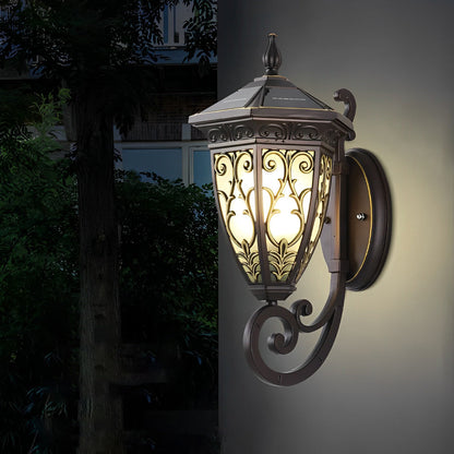 Wall Sconce Lantern Black Vintage Waterproof Metal Light