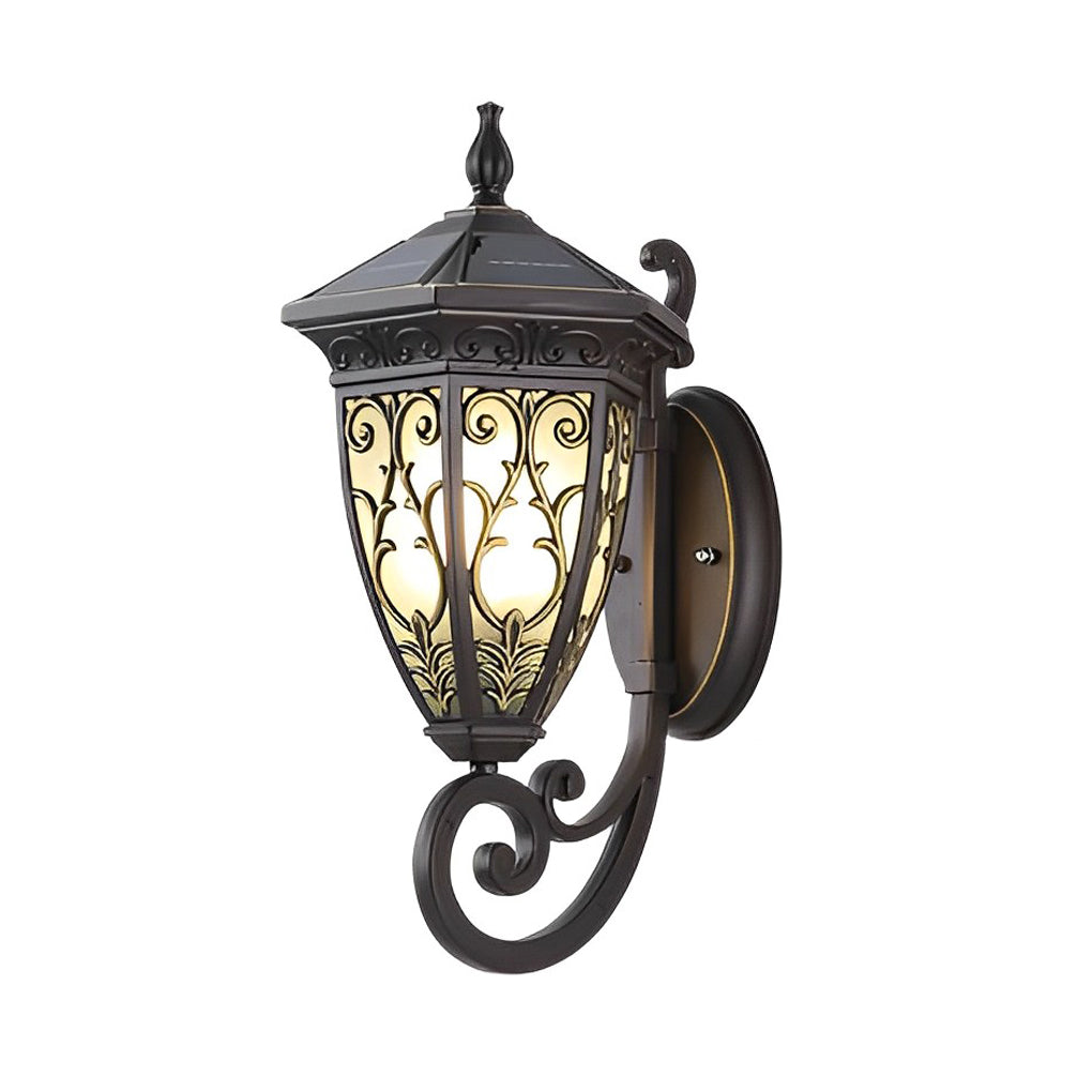 Wall Sconce Lantern Black Vintage Waterproof Metal Light
