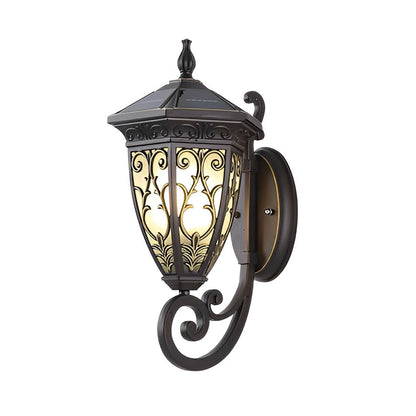 Wall Sconce Lantern Black Vintage Waterproof Metal Light