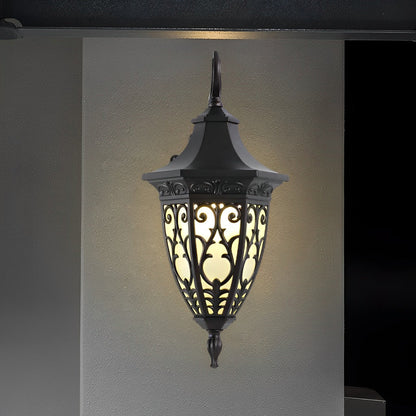 Wall Sconce Lantern Black Vintage Waterproof Metal Light
