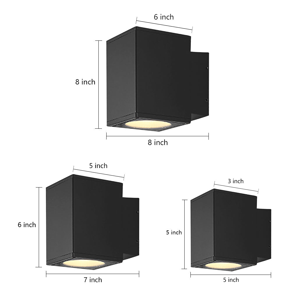 Wall Sconce up and down Light Outdoor Waterproof Sand Gray LED Light