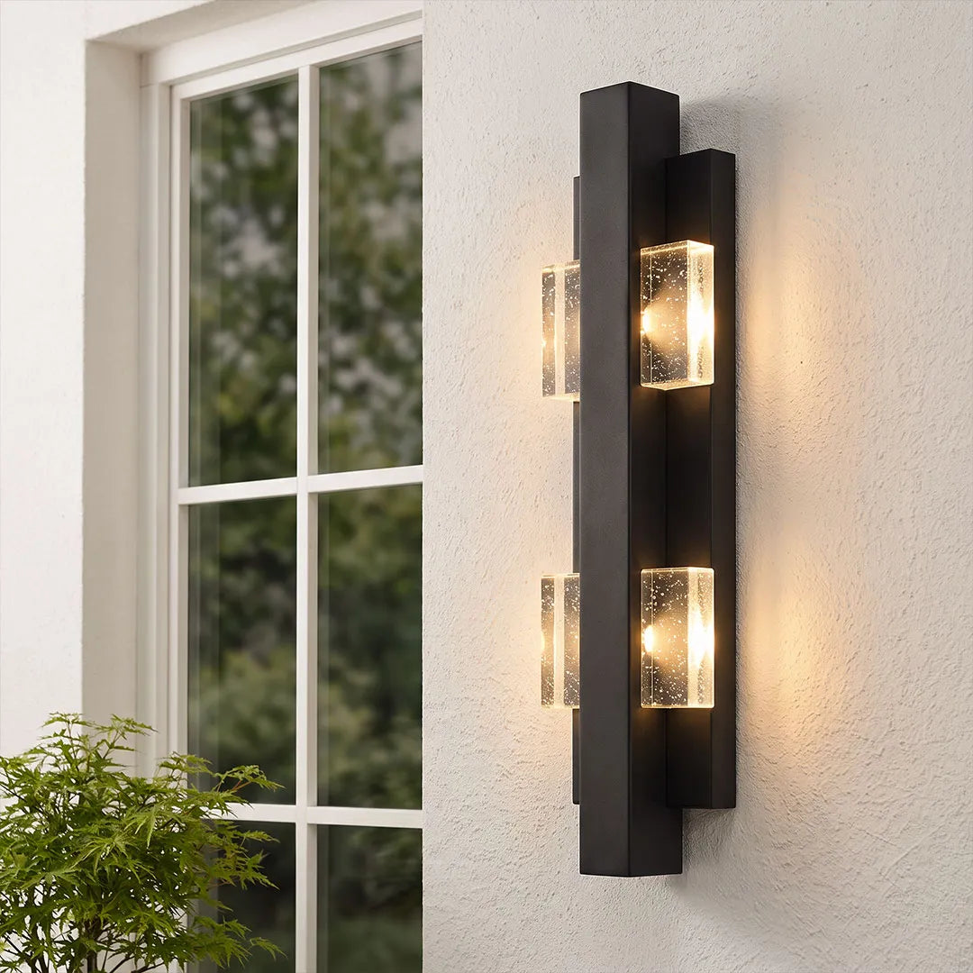 Wall Sconce up and down Light Modern Crystal LED Outdoor Light