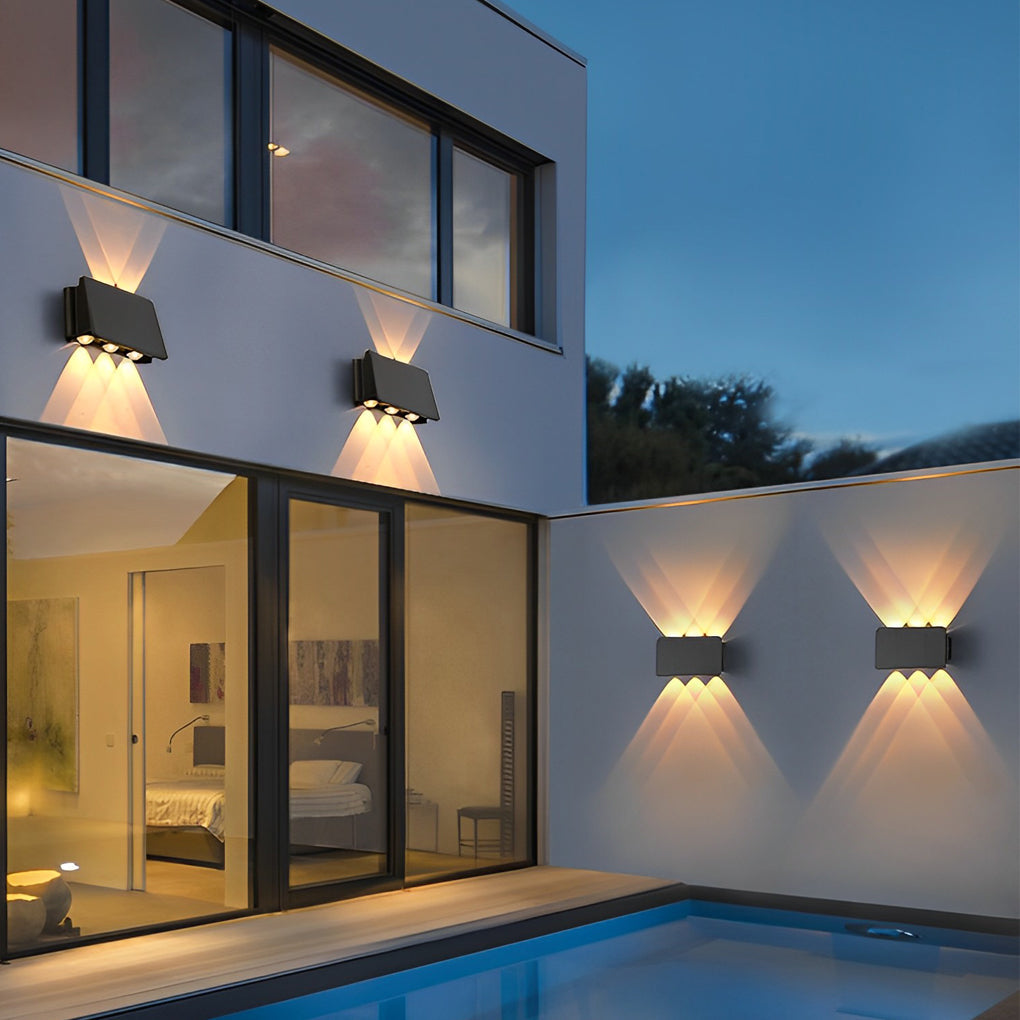 Wall Sconce up and down Light Waterproof LED Solar Lamp