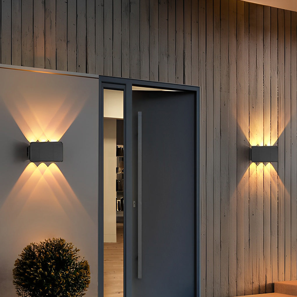Wall Sconce up and down Light Waterproof LED Solar Lamp