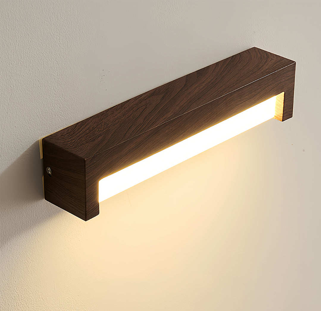 Wall Mounted LED Lights Vintage Wood Grain Wall Lamp