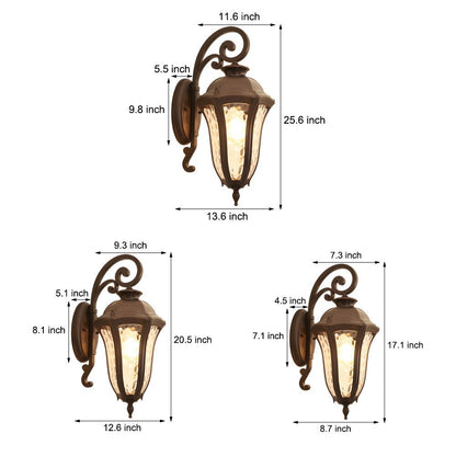 [Open-Box] Waterproof Creative Die-Cast Aluminum European Style Outdoor Wall Lights
