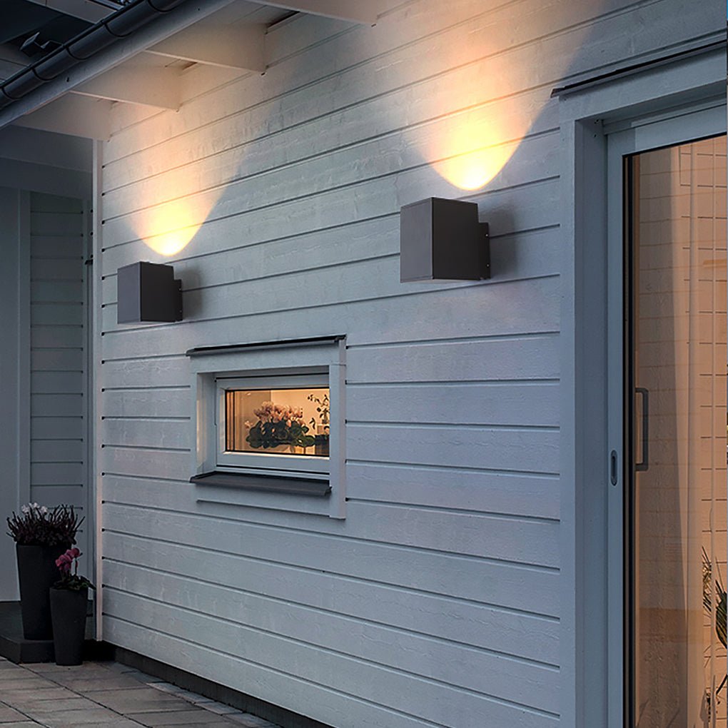 Wall Sconce up and down Light Outdoor Waterproof Sand Gray LED Light