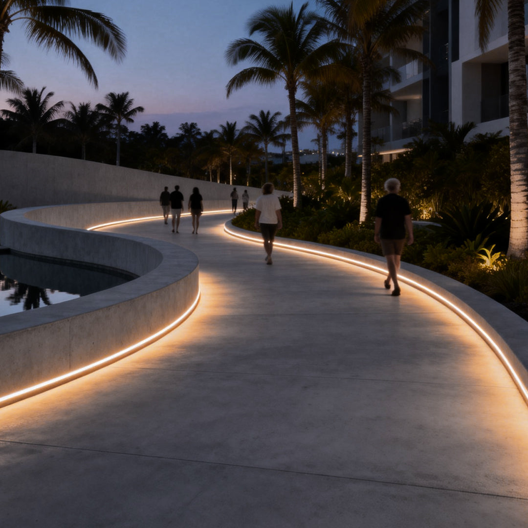 Waterproof LED Light Strips Solar Remote Control Flexible Lights