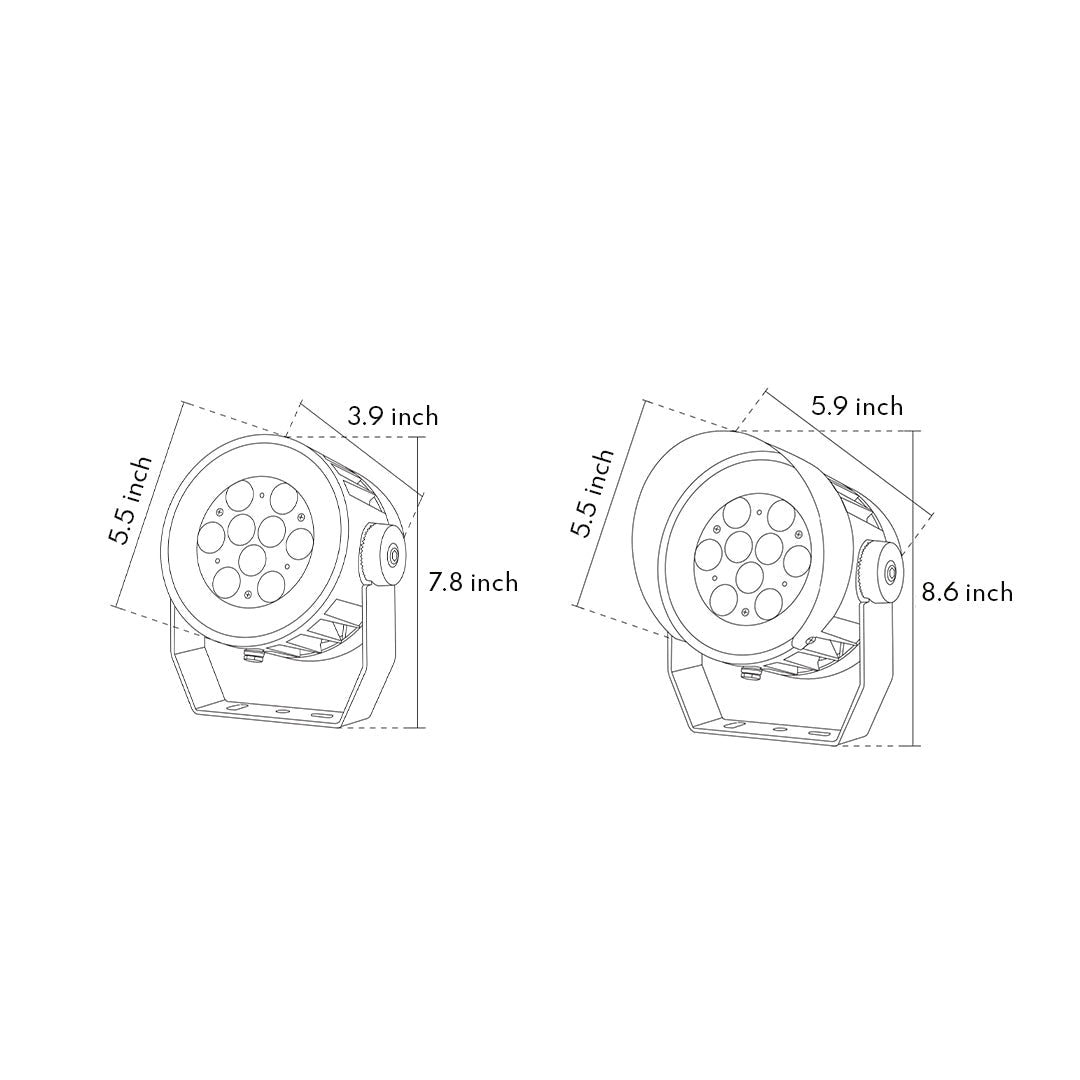 Waterproof LED Spotlight Circular